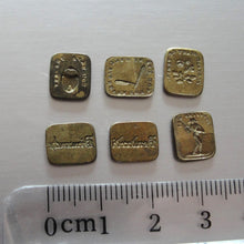 Load image into Gallery viewer, Antique Wax Seal Stamps - 6 Double-sided Discs From French Multi Seal