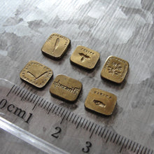 Load image into Gallery viewer, Antique Wax Seal Stamps - 6 Double-sided Discs From French Multi Seal