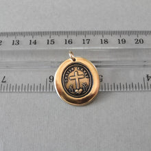 Load image into Gallery viewer, God's Grace Uplifts - Bronze Wax Seal Jewelry Pendant - RQP Studio