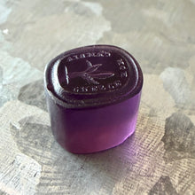 Load image into Gallery viewer, Antique Georgian Intaglio Seal - Grow Don't Change Motto, 1800's Purple Tassie Paste