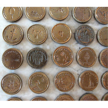 Load image into Gallery viewer, Extremely Rare Antique French Multi Wax Seal Set 50 seals by Brasseux