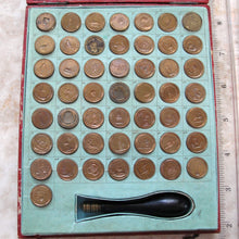 Load image into Gallery viewer, Extremely Rare Antique French Multi Wax Seal Set 50 seals by Brasseux