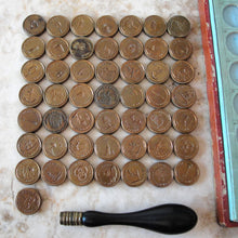 Load image into Gallery viewer, Extremely Rare Antique French Multi Wax Seal Set 50 seals by Brasseux