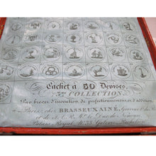 Load image into Gallery viewer, Extremely Rare Antique French Multi Wax Seal Set 50 seals by Brasseux