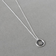 Load image into Gallery viewer, Wax Seal Necklace - Until We Meet Again - antique silver wax seal charm jewelry Setting Sun