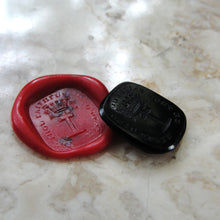 Load image into Gallery viewer, Antique Wax Seal Intaglios Lot of 5 Desk Seals 19th Century Victorian Christian Religious Theme - RQP Studio