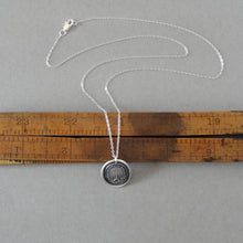 Load image into Gallery viewer, I Shall Stand Upright However I Fall - Wax Seal Necklace Caltrap - Antique Wax Seal Jewelry Fearless Caltrop