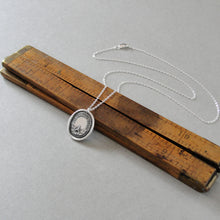 Load image into Gallery viewer, I Shall Stand Upright However I Fall - Wax Seal Necklace Caltrap - Antique Wax Seal Jewelry Fearless Caltrop