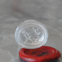 Load image into Gallery viewer, Antique Georgian Intaglio Seal - Cupid and Devil, 1800's Glass Paste
