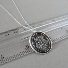 Load image into Gallery viewer, Love Hope Faith - Wax Seal Necklace christian anchor sacred heart chalice - shield wax seal charm jewelry - RQP Studio