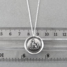 Load image into Gallery viewer, Fox Wax Seal Necklace - Antique Silver Wax Seal Jewelry With Fox Symbol For Wisdom Wit