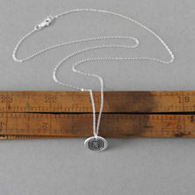 Load image into Gallery viewer, Friendship Love Truth - Wax Seal Necklace With Crown And Rose - Antique Wax Seal Jewelry