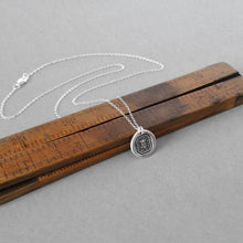 Load image into Gallery viewer, Friendship Love Truth - Wax Seal Necklace With Crown And Rose - Antique Wax Seal Jewelry