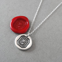 Load image into Gallery viewer, Friendship Love Truth - Wax Seal Necklace With Crown And Rose - Antique Wax Seal Jewelry