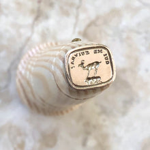 Load image into Gallery viewer, Wax seal stamp with a goat and French motto, made by RQP Studio
