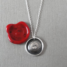 Load image into Gallery viewer, Golden Apple Wax Seal Necklace - Encouragement Antique Wax Seal Charm Jewelry Motto You Deserve It