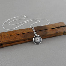 Load image into Gallery viewer, Golden Apple Wax Seal Necklace - Encouragement Antique Wax Seal Charm Jewelry Motto You Deserve It