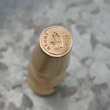 Load image into Gallery viewer, Love Truth Wax Seal Stamp With Heart In Hand - Replica of Antique 19th Century Motto Seal