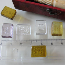 Load image into Gallery viewer, Antique English Intaglio Wax Seal Set 6 Intaglios Interchangeable Handle Victorian Desk Seal