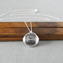 Load image into Gallery viewer, Lamb of God Wax Seal Necklace - Agnus Dei Antique Wax Seal Jewelry Christian Faith Religious Necklace