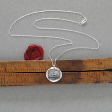 Load image into Gallery viewer, Lamb of God Wax Seal Necklace - Agnus Dei Antique Wax Seal Jewelry Christian Faith Religious Necklace