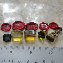 Load image into Gallery viewer, Antique Wax Seal Intaglios Lot of 5 Desk Seals 19th Century Victorian Christian Religious Theme - RQP Studio