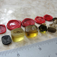 Load image into Gallery viewer, Antique Wax Seal Intaglios Lot of 5 Desk Seals 19th Century Victorian Christian Religious Theme - RQP Studio