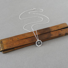 Load image into Gallery viewer, Melting Heart Wax Seal Necklace - Antique Wax Seal Jewelry In Silver Sweet Love Made Of Melting Stuff