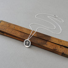 Load image into Gallery viewer, Melting Heart Wax Seal Necklace - Antique Wax Seal Jewelry In Silver Sweet Love Made Of Melting Stuff