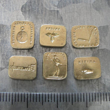 Load image into Gallery viewer, Antique Wax Seal Stamps - 6 Double-sided Discs From French Multi Seal