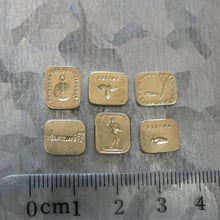 Load image into Gallery viewer, Antique Wax Seal Stamps - 6 Double-sided Discs From French Multi Seal
