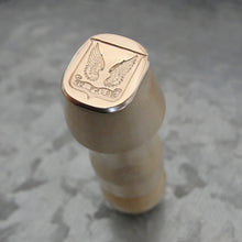 Load image into Gallery viewer, Wings Wax Seal Stamp - Remake of Antique 19th Century Motto Wax Seal Mount Up - RQP Studio