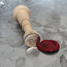 Load image into Gallery viewer, Pansy #2 Wax Seal Stamp - Remake of Antique 19th Century Wax Seal French Motto
