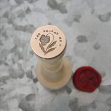 Load image into Gallery viewer, Pansy #2 Wax Seal Stamp - Remake of Antique 19th Century Wax Seal French Motto