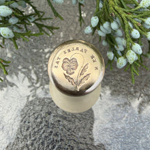 Load image into Gallery viewer, Pansy Wax Seal Stamp - Remake of Antique 19th Century Wax Seal French Motto