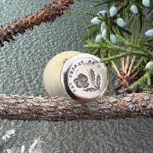 Load image into Gallery viewer, Pansy Wax Seal Stamp - Remake of Antique 19th Century Wax Seal French Motto