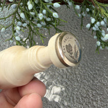 Load image into Gallery viewer, Pansy Wax Seal Stamp - Remake of Antique 19th Century Wax Seal French Motto
