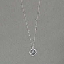 Load image into Gallery viewer, Peace Dove Wax Seal Necklace - Antique Victorian Wax Seal Jewelry In Silver With Bird