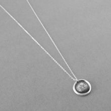 Load image into Gallery viewer, Phoenix Wax Seal Necklace Rise Again antique wax seal charm jewelry French motto I Suffer Alone - RQP Studio