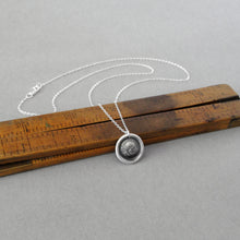 Load image into Gallery viewer, Phoenix Wax Seal Necklace Rise Again antique wax seal charm jewelry French motto I Suffer Alone - RQP Studio