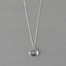 Load image into Gallery viewer, Phoenix Wax Seal Necklace In Silver - Step To A New Life - Phoenix Rising From Ashes