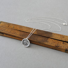 Load image into Gallery viewer, Phoenix Wax Seal Necklace In Silver - Step To A New Life - Phoenix Rising From Ashes