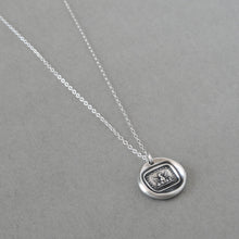 Load image into Gallery viewer, Phoenix Wax Seal Necklace In Silver - Step To A New Life - Phoenix Rising From Ashes
