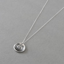 Load image into Gallery viewer, Phoenix Wax Seal Necklace In Silver - Step To A New Life - Phoenix Rising From Ashes