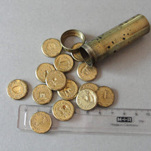 Load image into Gallery viewer, Very Rare Antique French Multi Wax Seal Set 14 double sided seals by Brasseux Paris