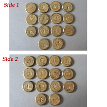 Load image into Gallery viewer, Very Rare Antique French Multi Wax Seal Set 14 double sided seals by Brasseux Paris