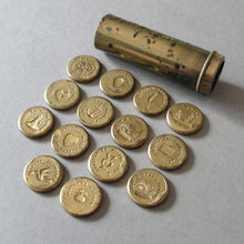 Load image into Gallery viewer, Very Rare Antique French Multi Wax Seal Set 14 double sided seals by Brasseux Paris