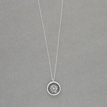 Load image into Gallery viewer, North Star Wax Seal Necklace - Antique Wax Seal Jewelry With Guiding Star Polaris French motto I Trust It