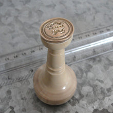 Load image into Gallery viewer, Wolf Wax Seal Stamp - Remake of Antique 19th Century Wax Seal Motto I Dare