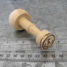 Load image into Gallery viewer, Wolf Wax Seal Stamp - Remake of Antique Wax Seal, Who Endures Conquers motto